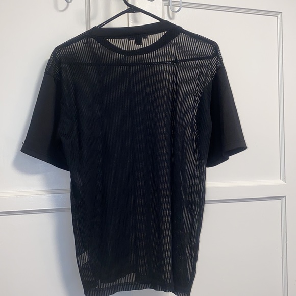 Fashion Nova Small Black Mesh Shirt - Picture 3 of 9